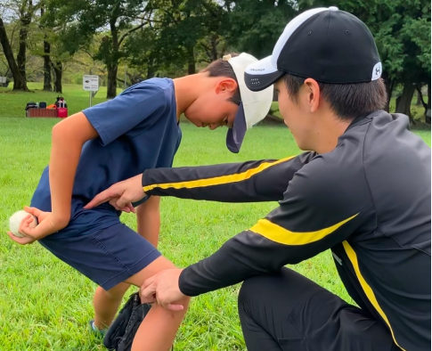 指導中のトレーニング風景